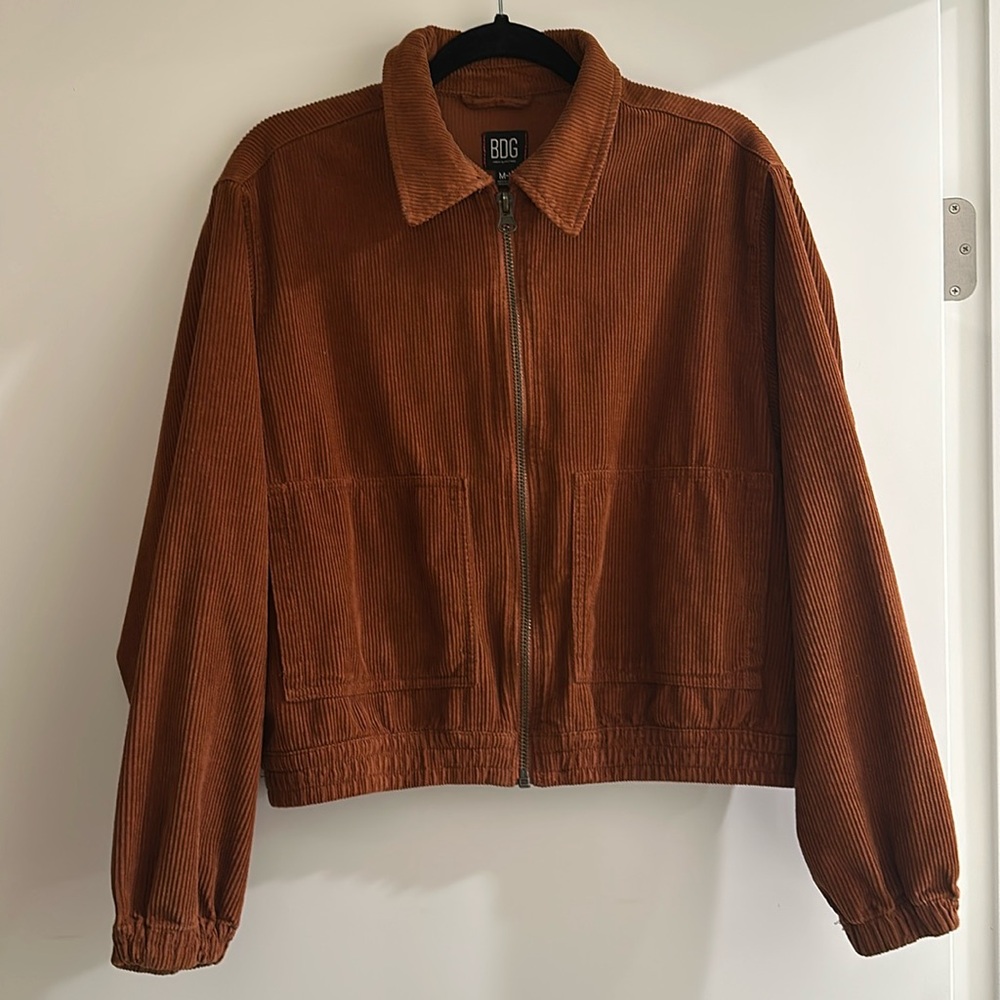 Urban Outfitters Orange Corduroy jacket.